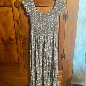 Floral Blue Dress